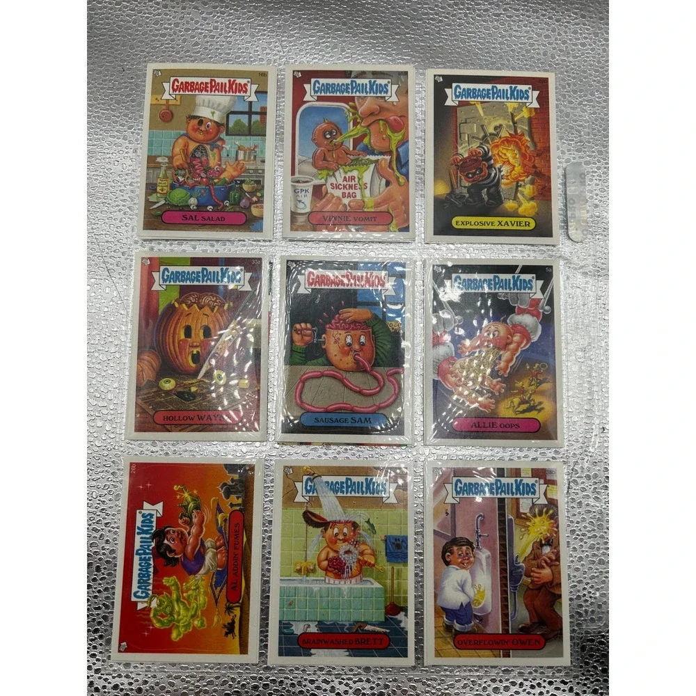 The Topps Lot of 18 Garbage Pail Kids Card Stickers Series‎ Assorted Collection